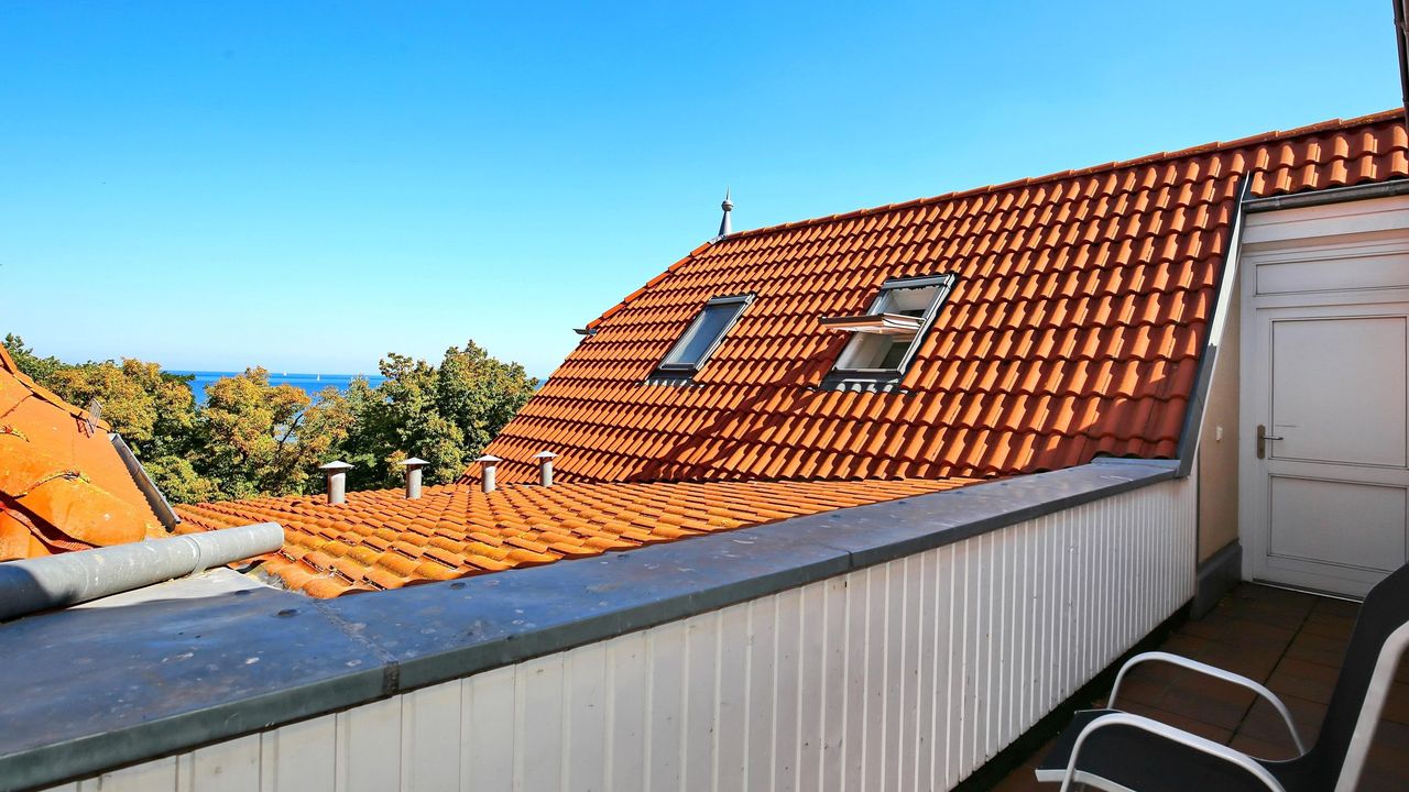 Dachterrasse mit Nord-Ausrichtung und Meerblick Dachterrasse mit Nord-Ausrichtung und Meerblick